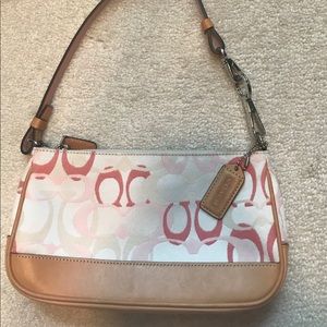 Real pink COACH wristlet